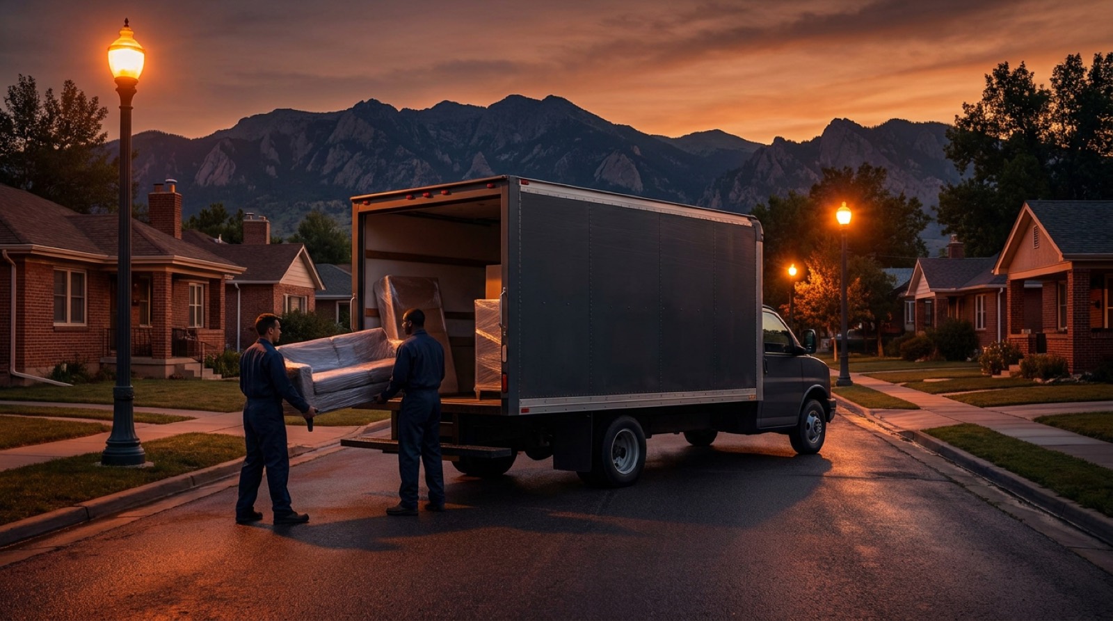 Moving crew working in Boulder, Colorado