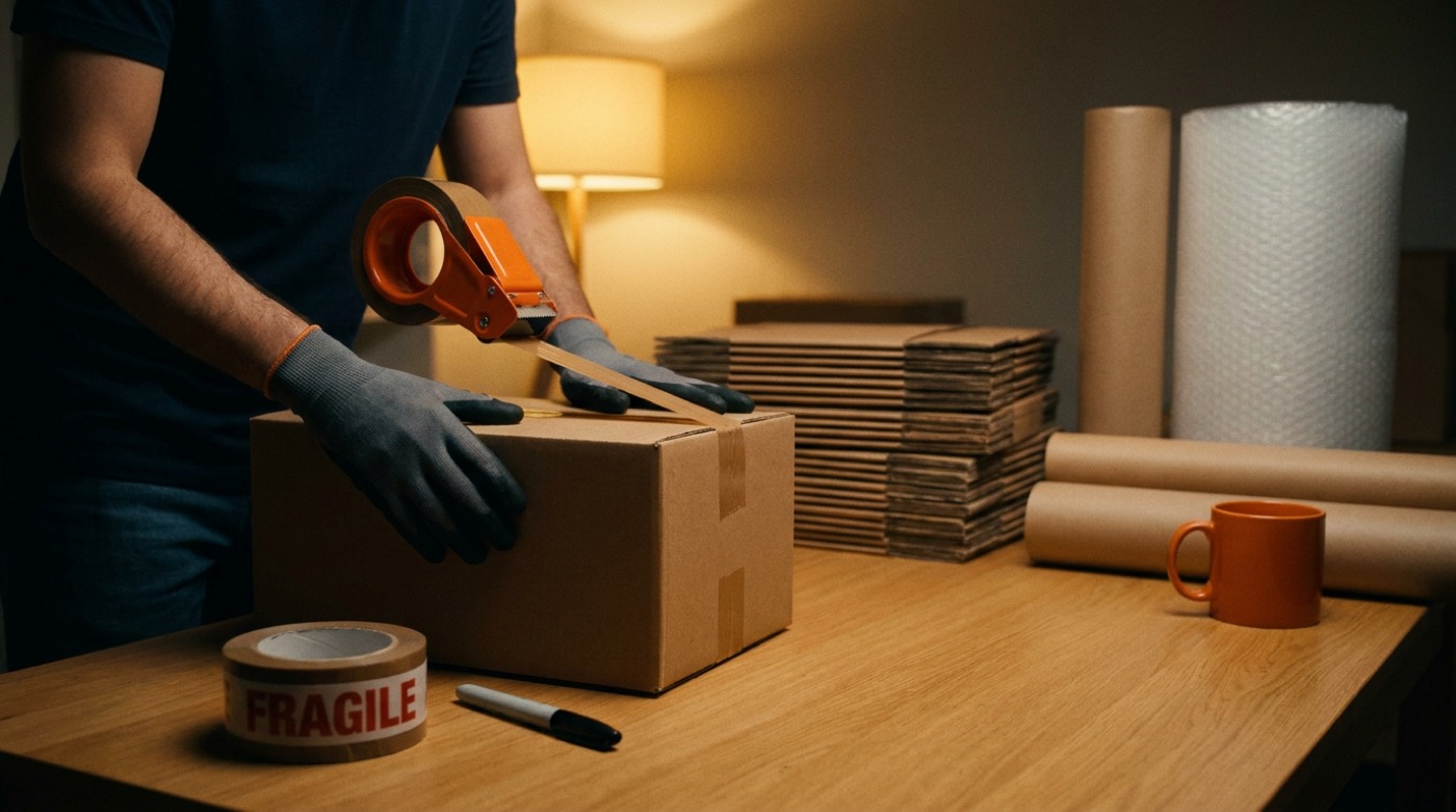 Packing & Custom Crating crew at work in Denver