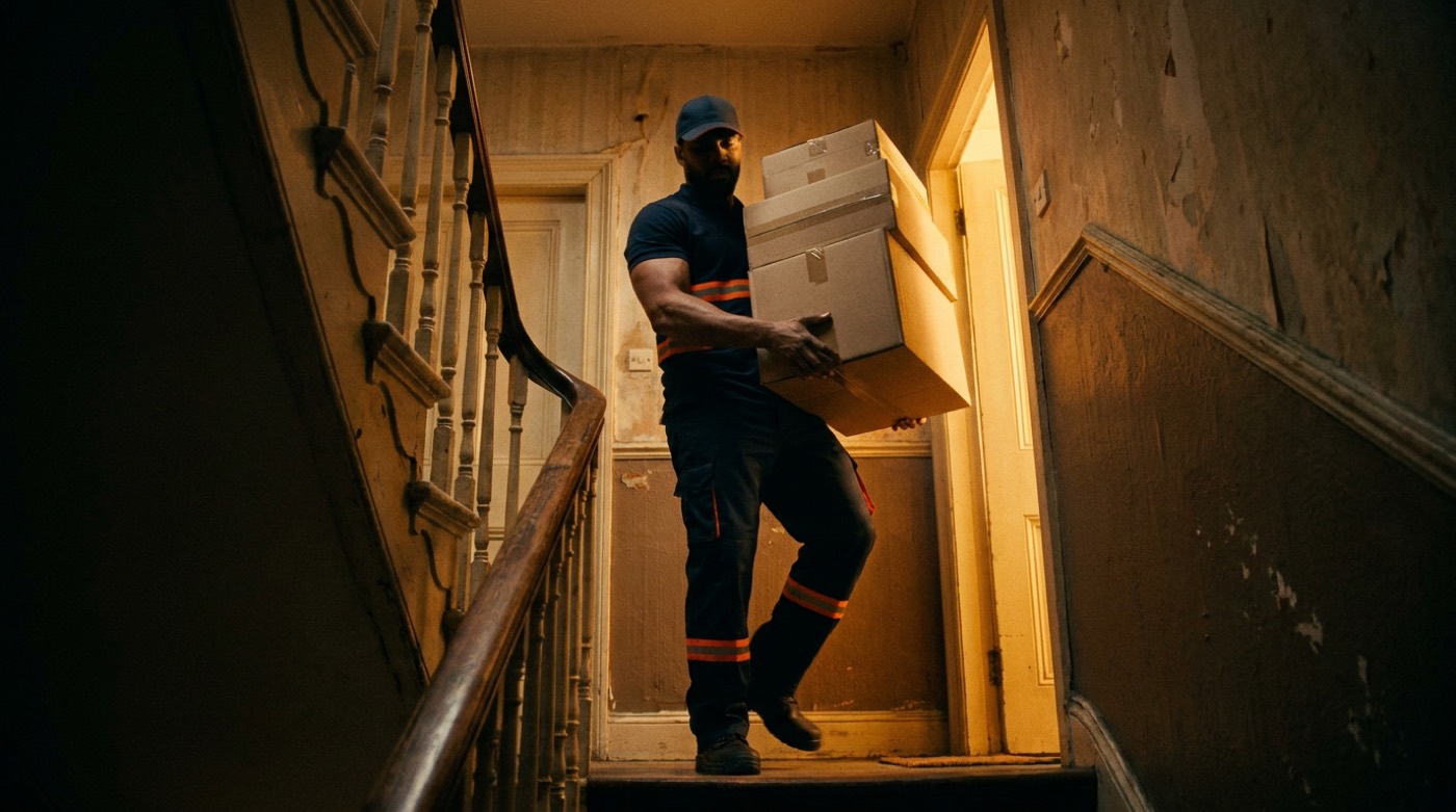 Apartment Moving crew at work in Denver